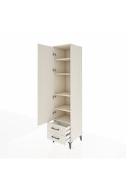 Hyperion Dolap 5 Raflı 2 Çekmeceli Tek Kapaklı 44x44x195 Aytaşı-Aytaşı