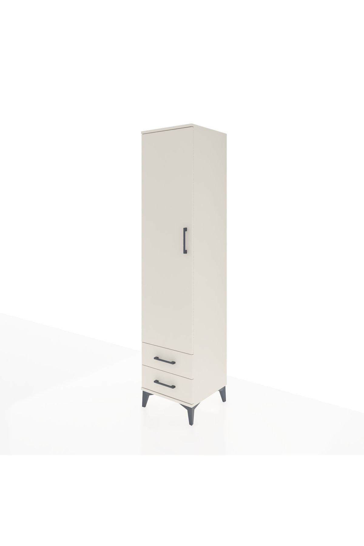 Hyperion Dolap 5 Raflı 2 Çekmeceli Tek Kapaklı 44x44x195 Aytaşı-Aytaşı