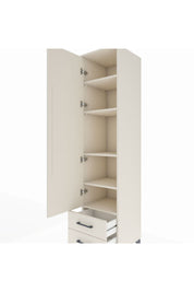 Hyperion Dolap 5 Raflı 2 Çekmeceli Tek Kapaklı 44x44x195 Aytaşı-Aytaşı