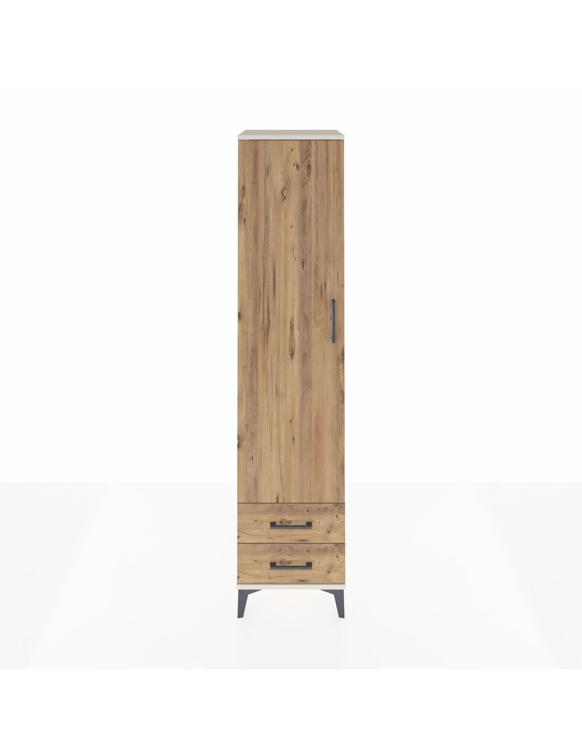 Hyperion Dolap 5 Raflı 2 Çekmeceli Tek Kapaklı 44x44x195 Aytaşı-Çam