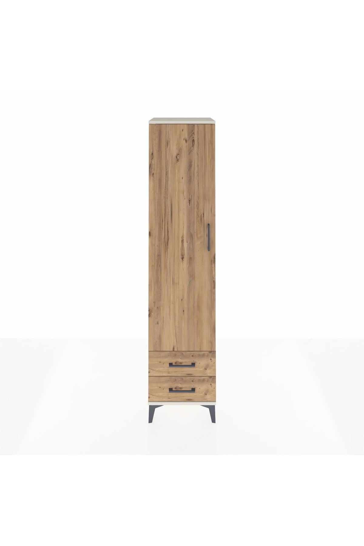 Hyperion Dolap 5 Raflı 2 Çekmeceli Tek Kapaklı 44x44x195 Aytaşı-Çam