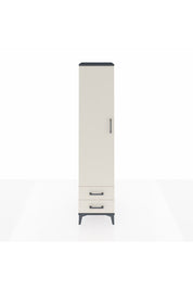 Hyperion Dolap 5 Raflı 2 Çekmeceli Tek Kapaklı 44x44x195 Antrasit-Aytaşı