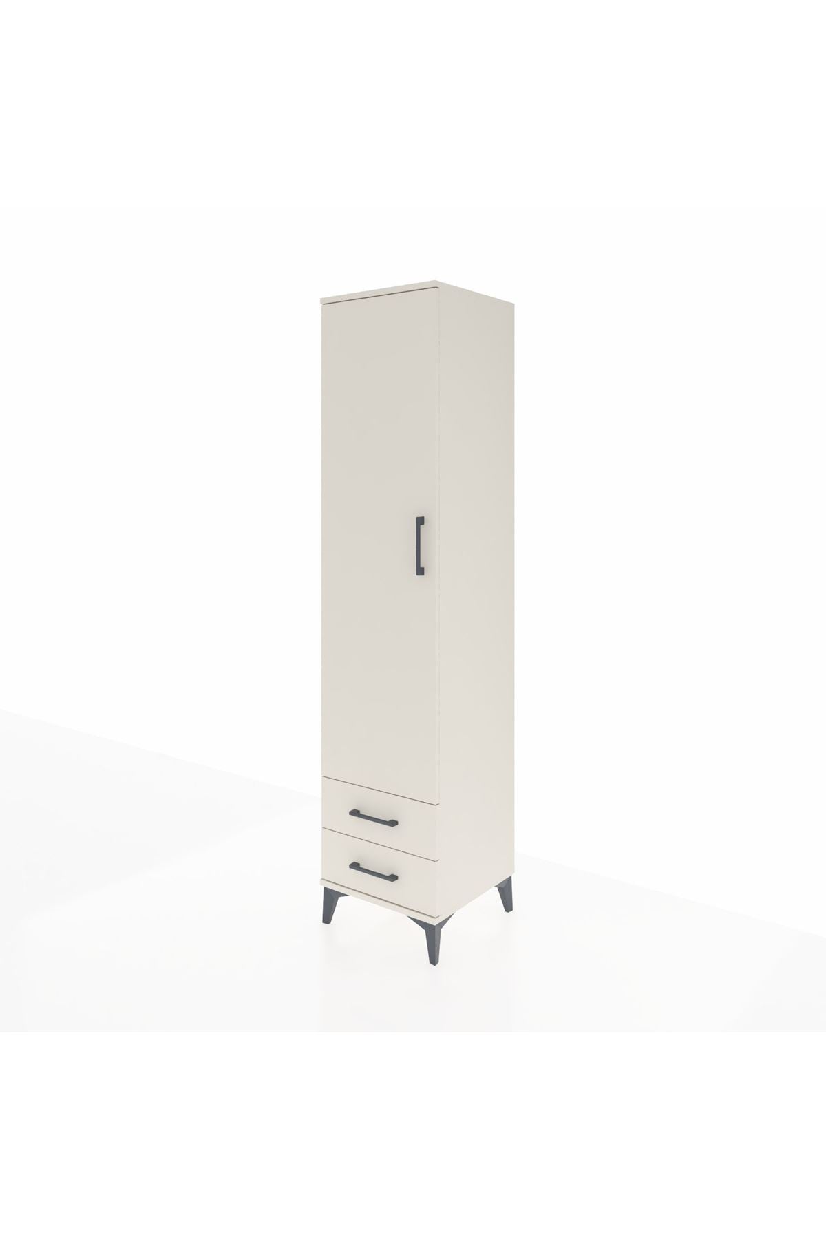 Hyperion Dolap 3 Raflı 2 Çekmeceli Tek Askılı 44x44x195 Aytaşı-Aytaşı