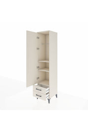 Hyperion Dolap 3 Raflı 2 Çekmeceli Tek Askılı 44x44x195 Aytaşı-Aytaşı