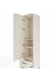 Hyperion Dolap 3 Raflı 2 Çekmeceli Tek Askılı 44x44x195 Aytaşı-Aytaşı