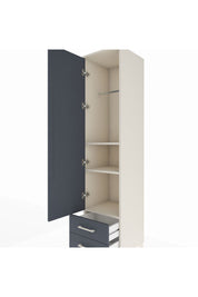 Hyperion Dolap 3 Raflı 2 Çekmeceli Tek Askılı 44x44x195 Aytaşı-Antrasit