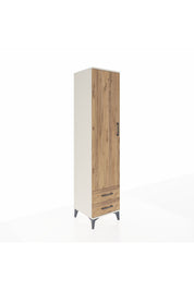 Hyperion Dolap 3 Raflı 2 Çekmeceli Tek Askılı 44x44x195 Aytaşı-Çam