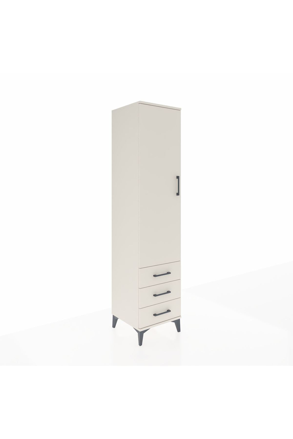 Hyperion Dolap 2 Raflı 3 Çekmeceli Tek Askılı 44x44x195 Aytaşı-Aytaşı