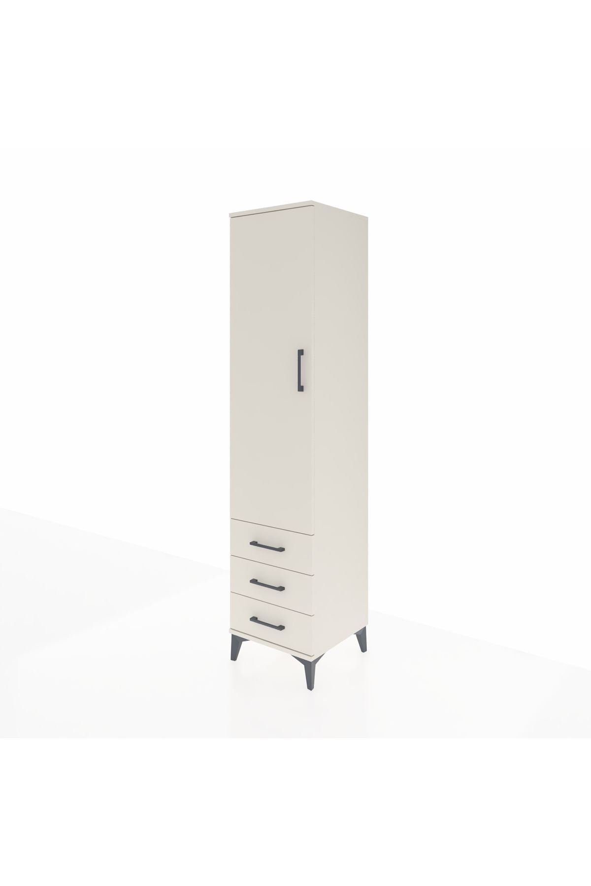 Hyperion Dolap 2 Raflı 3 Çekmeceli Tek Askılı 44x44x195 Aytaşı-Aytaşı