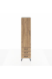 Hyperion Dolap 2 Raflı 3 Çekmeceli Tek Askılı 44x44x195 Aytaşı-Çam