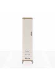 Hyperion Dolap 2 Raflı 3 Çekmeceli Tek Askılı 44x44x195 Çam-Aytaşı