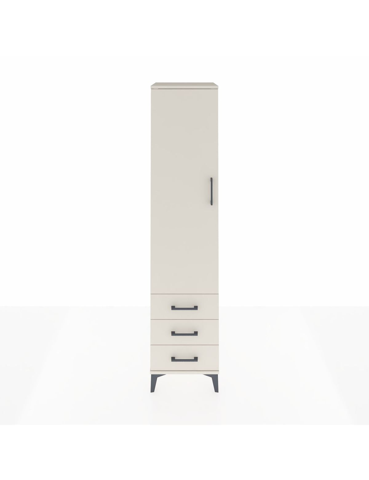 Hyperion Dolap 4 Raflı 3 Çekmeceli Tek Kapaklı 44x44x195 Aytaşı-Aytaşı