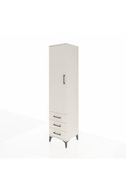 Hyperion Dolap 4 Raflı 3 Çekmeceli Tek Kapaklı 44x44x195 Aytaşı-Aytaşı