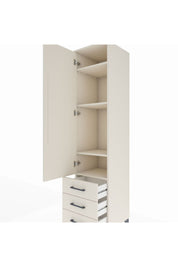 Hyperion Dolap 4 Raflı 3 Çekmeceli Tek Kapaklı 44x44x195 Aytaşı-Aytaşı