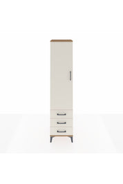 Hyperion Dolap 4 Raflı 3 Çekmeceli Tek Kapaklı 44x44x195 Çam-Aytaşı