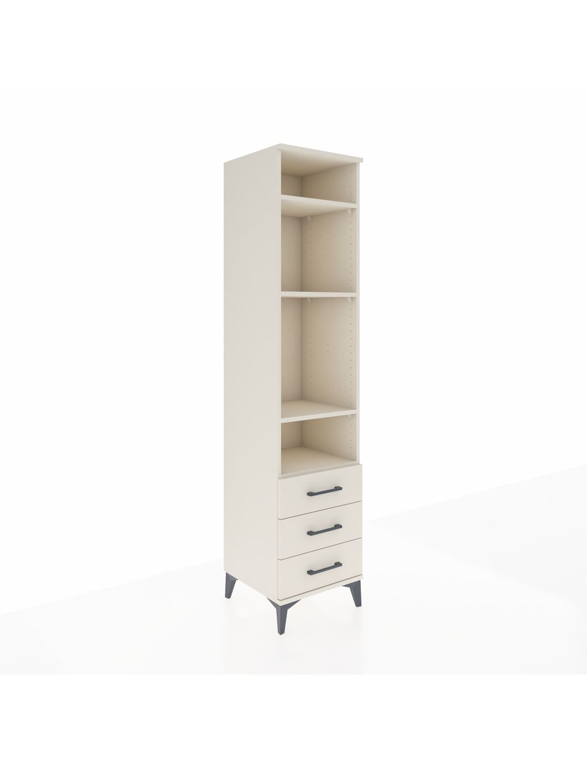 Hyperion Dolap 4 Raflı 3 Çekmeceli 44x44x195 Aytaşı-Aytaşı