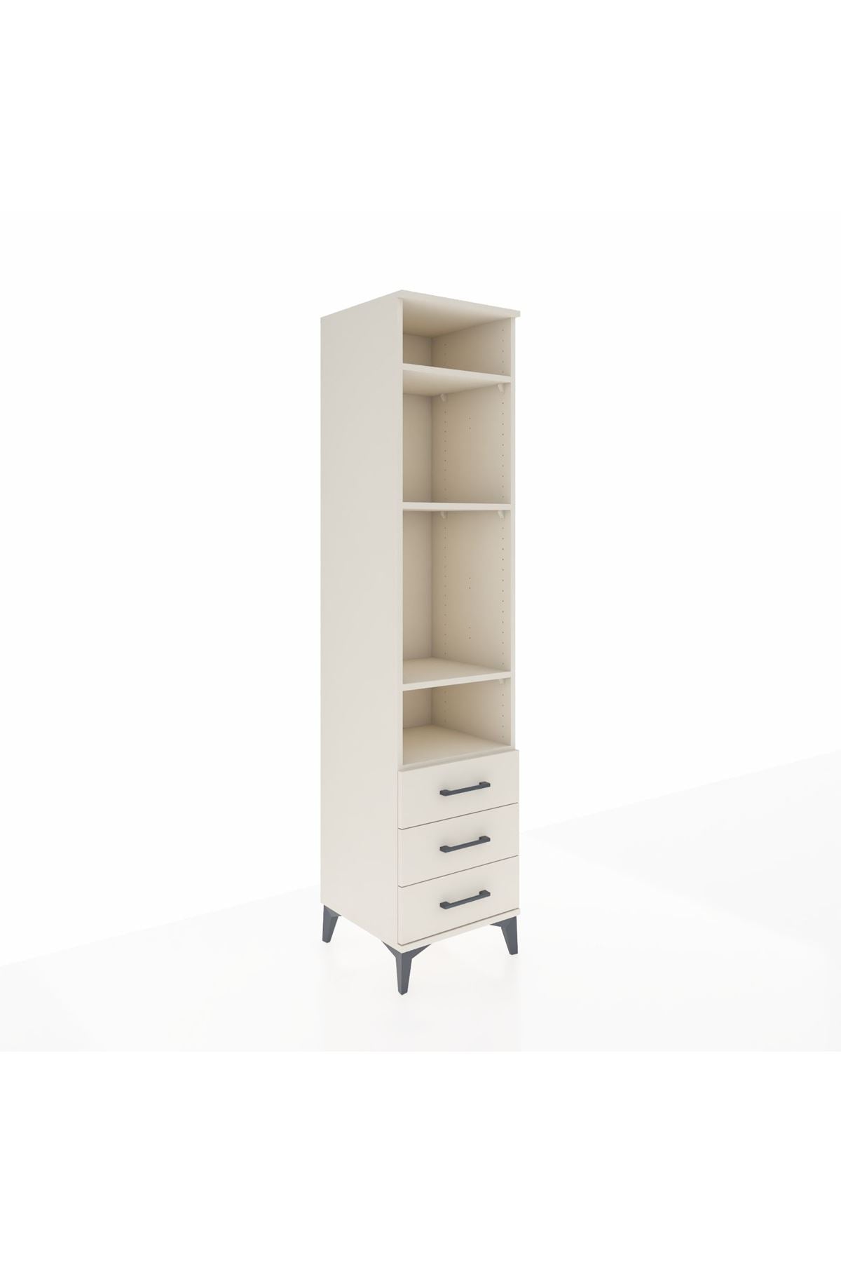 Hyperion Dolap 4 Raflı 3 Çekmeceli 44x44x195 Aytaşı-Aytaşı