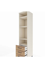 Hyperion Dolap 4 Raflı 3 Çekmeceli 44x44x195 Aytaşı-Çam