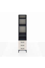 Hyperion Dolap 4 Raflı 3 Çekmeceli 44x44x195 Antrasit-Aytaşı