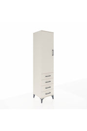 Hyperion Dolap 3 Raflı 4 Çekmeceli Tek Kapaklı 44x44x195 Aytaşı-Aytaşı