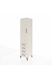 Hyperion Dolap 3 Raflı 4 Çekmeceli Tek Kapaklı 44x44x195 Aytaşı-Aytaşı