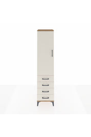 Hyperion Dolap 3 Raflı 4 Çekmeceli Tek Kapaklı 44x44x195 Çam-Aytaşı