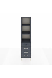 Hyperion Dolap 3 Raflı 4 Çekmeceli 44x44x195 Antrasit-Antrasit