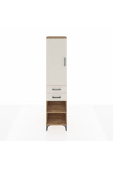 Hyperion Dolap Tek Raflı 2 Çekmeceli Tek Askılı 44x44x195