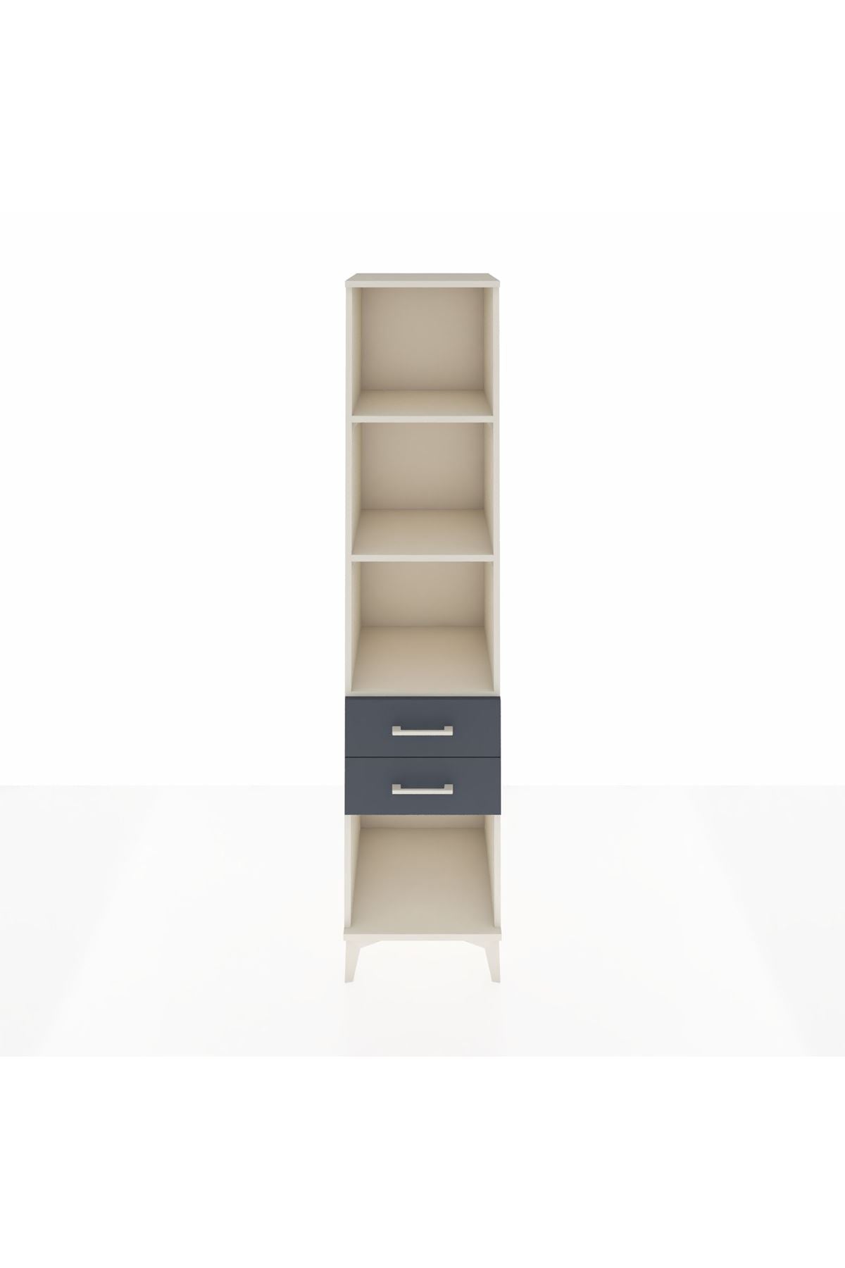 Hyperion Dolap 3 Raflı 2 Çekmeceli 44x44x195 Aytaşı-Antrasit