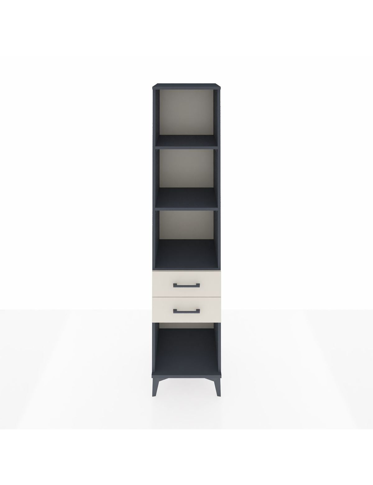 Hyperion Dolap 3 Raflı 2 Çekmeceli 44x44x195 Antrasit-Aytaşı