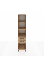 Hyperion Dolap 3 Raflı 2 Çekmeceli 44x44x195 Çam-Çam