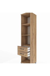 Hyperion Dolap 3 Raflı 2 Çekmeceli 44x44x195 Çam-Çam