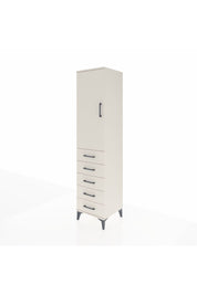 Hyperion Dolap Tek Raflı 5 Çekmeceli Tek Askılı 44x44x195 Aytaşı-Aytaşı