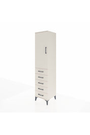 Hyperion Dolap 3 Raflı 5 Çekmeceli Tek Kapaklı 44x44x195 Aytaşı-Aytaşı