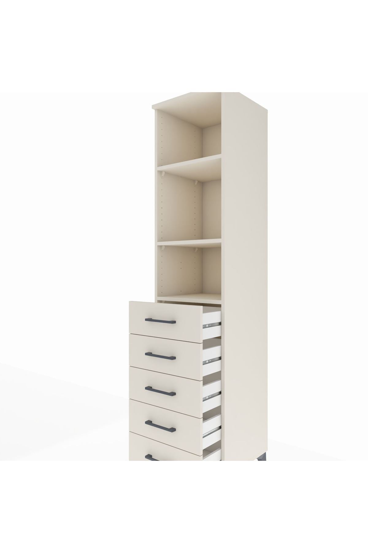 Hyperion Dolap 3 Raflı 5 Çekmeceli 44x44x195 Aytaşı-Aytaşı