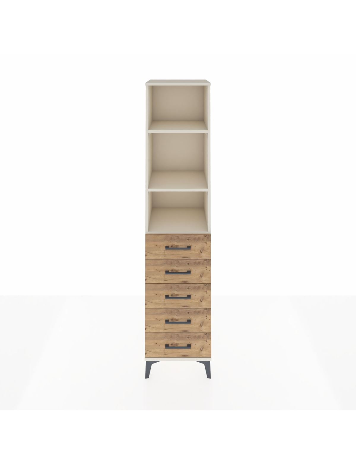 Hyperion Dolap 3 Raflı 5 Çekmeceli 44x44x195 Aytaşı-Çam