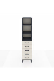 Hyperion Dolap 3 Raflı 5 Çekmeceli 44x44x195 Antrasit-Aytaşı