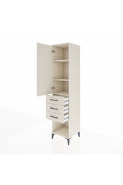 Hyperion Dolap 3 Raflı 3 Çekmeceli Tek Kapaklı 44x44x195 Aytaşı-Aytaşı