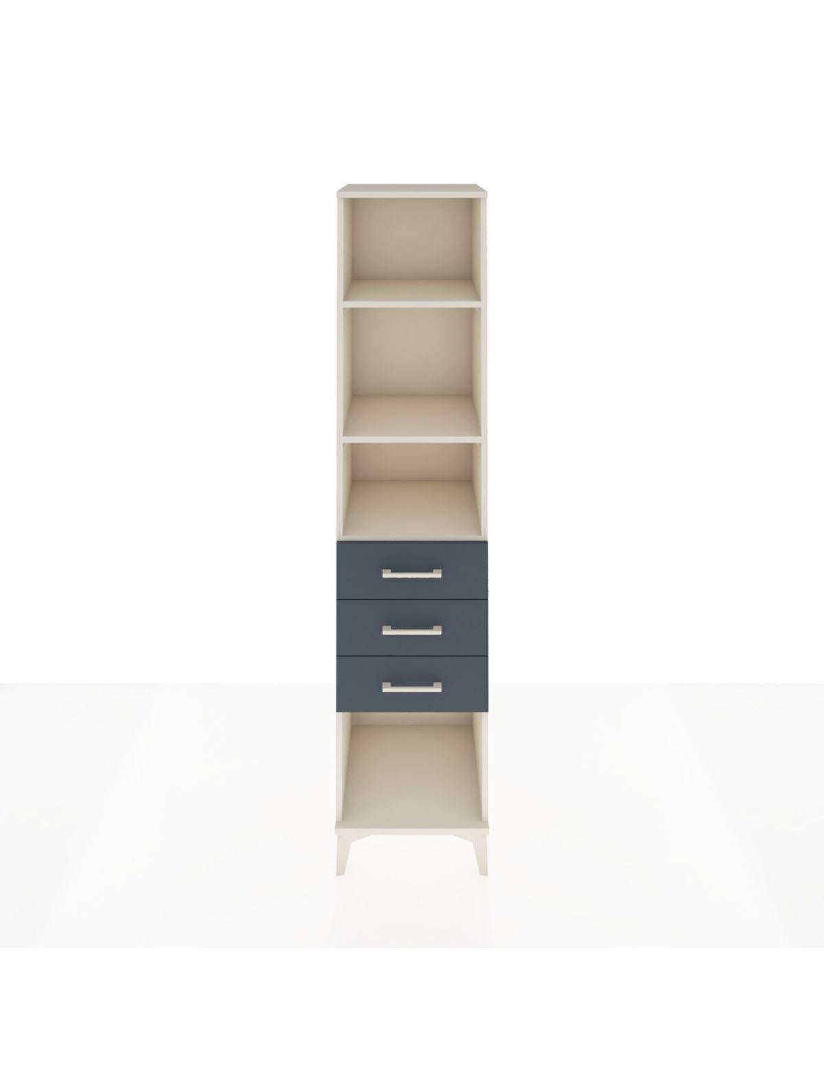 Hyperion Dolap 3 Raflı 3 Çekmeceli 44x44x195 Aytaşı-Antrasit