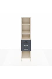 Hyperion Dolap 3 Raflı 3 Çekmeceli 44x44x195 Aytaşı-Antrasit