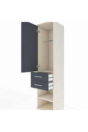 Hyperion Dolap 2 Raflı 2 Çekmeceli Tek Askılı 44x44x195 Aytaşı-Antrasit