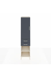 Hyperion Dolap 4 Raflı 2 Çekmeceli Tek Kapaklı 44x44x195 Aytaşı-Antrasit