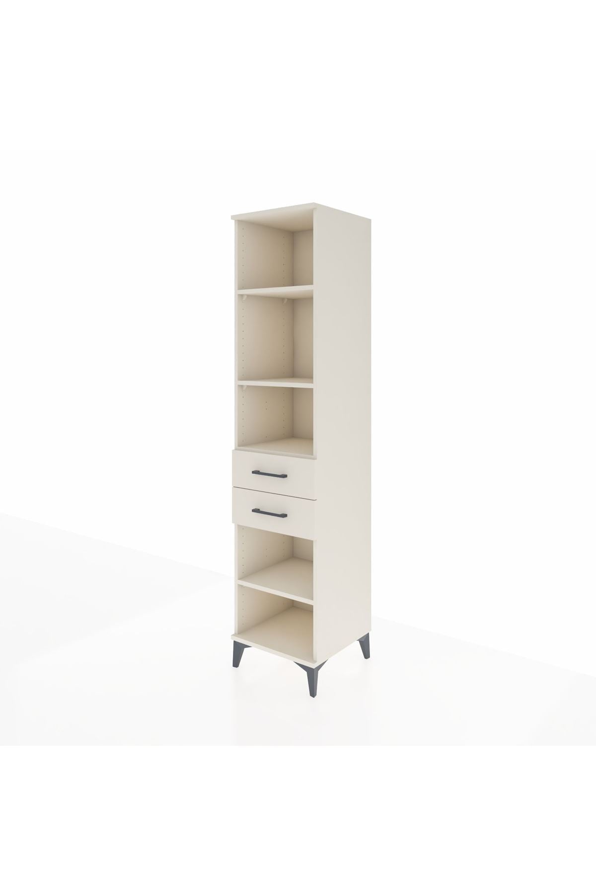 Hyperion Dolap 4 Raflı 2 Çekmeceli 44x44x195 Aytaşı-Aytaşı