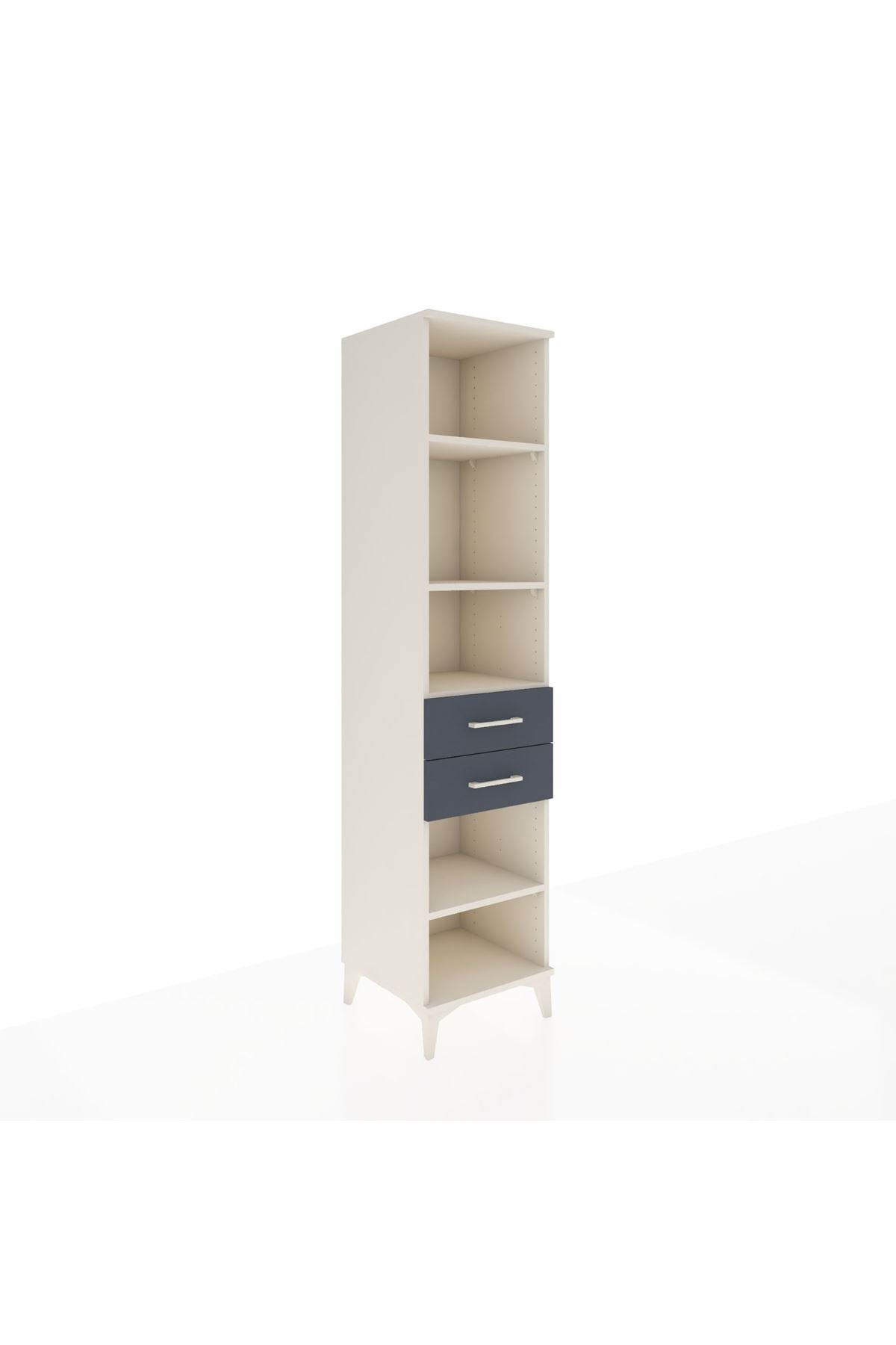 Hyperion Dolap 4 Raflı 2 Çekmeceli 44x44x195 Aytaşı-Antrasit