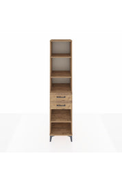 Hyperion Dolap 4 Raflı 2 Çekmeceli 44x44x195 Çam-Çam