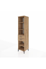 Hyperion Dolap 4 Raflı 2 Çekmeceli 44x44x195 Çam-Çam