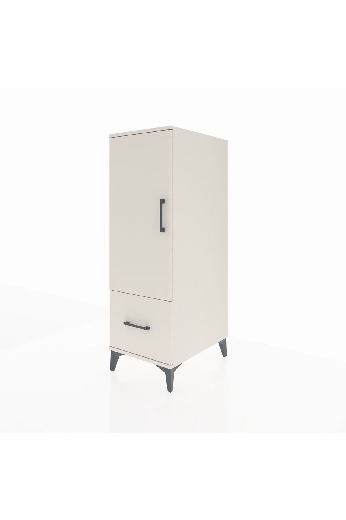 Kronos Dolap 2 Raflı Tek Çekmeceli Tek Kapaklı 44x59x134 Aytaşı-Aytaşı