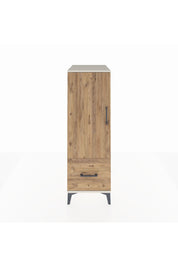 Kronos Dolap 2 Raflı Tek Çekmeceli Tek Kapaklı 44x59x134 Aytaşı-Çam