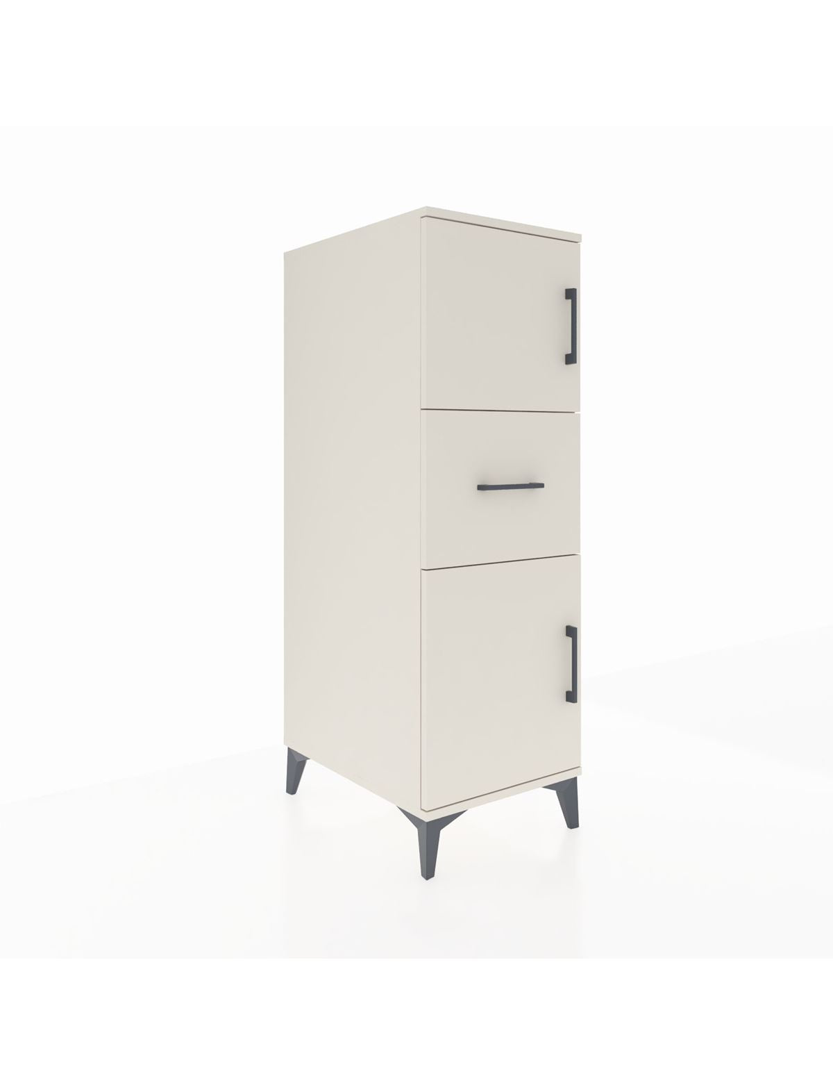 Kronos Dolap Tek Raflı Tek Çekmeceli 2 Kapaklı 44x59x134 Aytaşı-Aytaşı