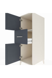Kronos Dolap Tek Raflı Tek Çekmeceli 2 Kapaklı 44x59x134 Aytaşı-Antrasit